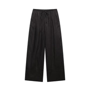 TFMLN 2025 Women Blouse Trouser Sets Office Ladies Elegant Long Sleeve Casual Loose Shirt Wide Leg Pant Suits Simple Outfits