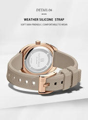 NAVIFORCE Fashion Women's Watch Casual Elegant Simple Polygon Quartz Silicone Watch Gift for Women Wristwatch Relogio Feminino
