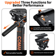 COMAN DK327AQ6 Video Monopod Tripod