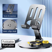 All Metal Aluminum 360 Rotation Mobile Phone Holder