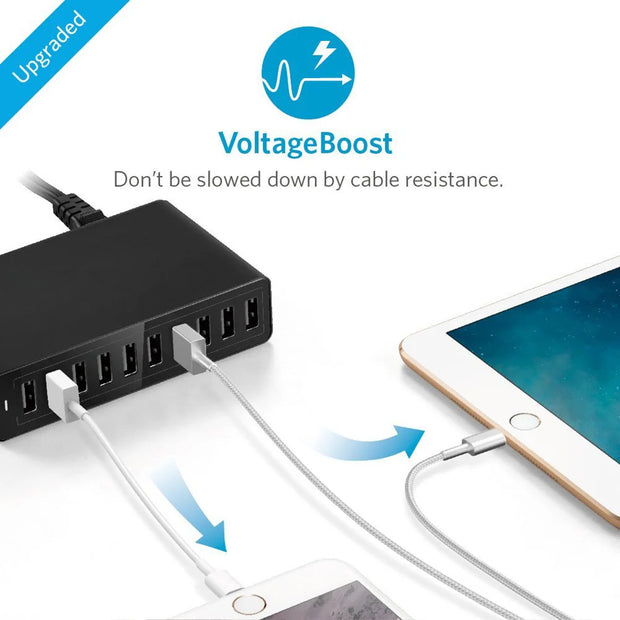 10 Port Usb Fast Charging Station Accessories