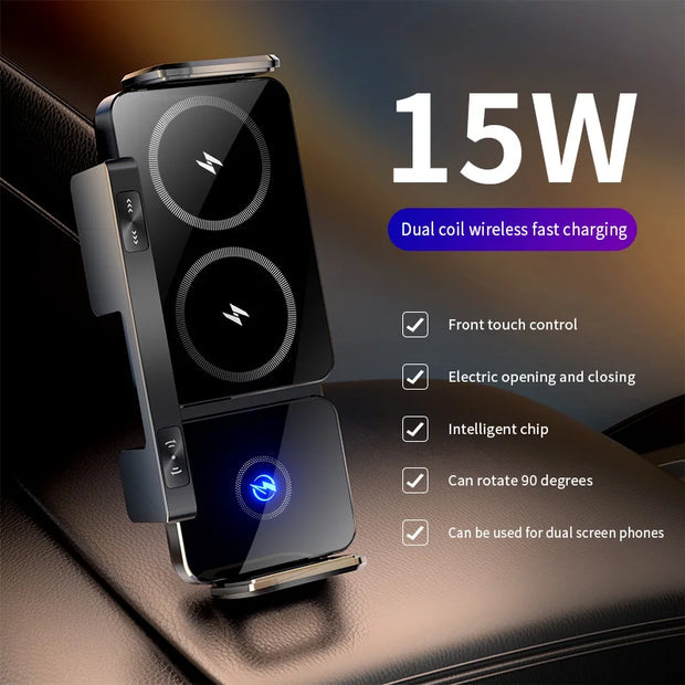 New 15W Wireless Fast Car Charger