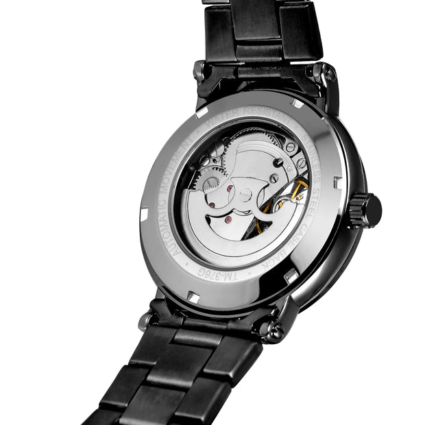 Forsining Official Automatic Mechanical Skeleton Watch Men Stainless Steel Skeleton Luminous Hands Military Business Waterproof
