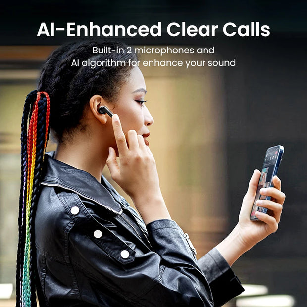 New HiTune T3 ANC Wireless TWS Bluetooth 5.2 Earphones