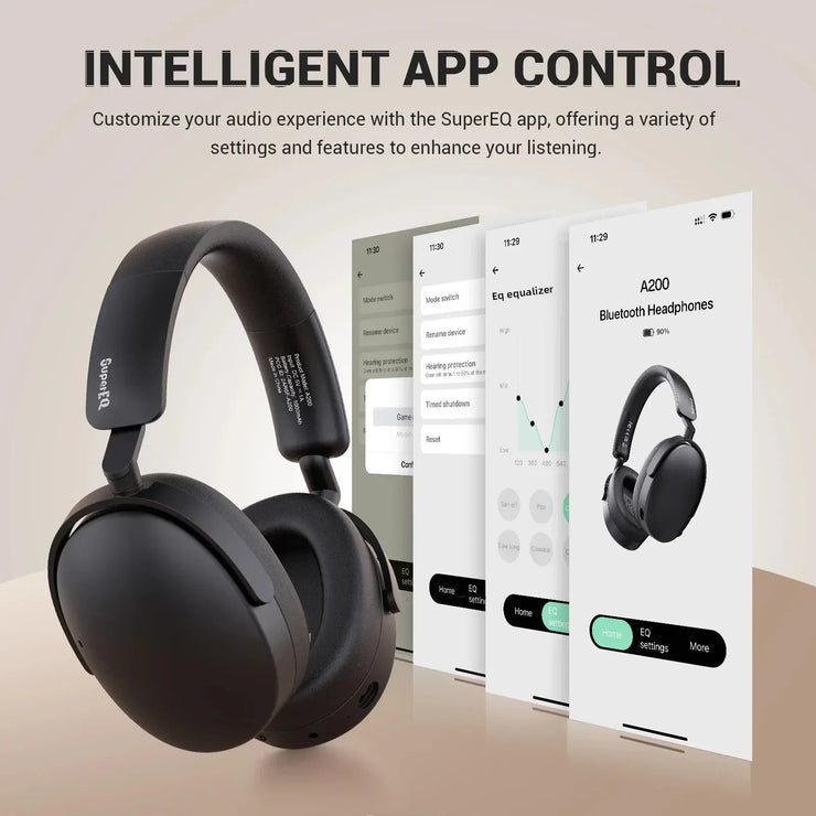 Oneodio SuperEQ A200 Wireless Bluetooth 5.4 Headphones
