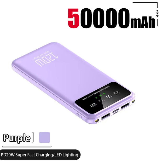 100000mAh Power Bank 120W Super Fast Charging