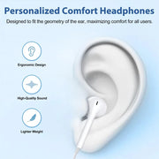 Redmi Note 10 9 8 7 Type C 3.5mm Wired Headset