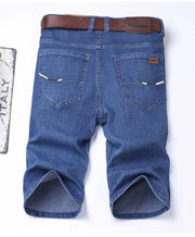 New high-end denim shorts for men in spring and summer of 2025, loose and versatile, trendy brand business casual denim shorts