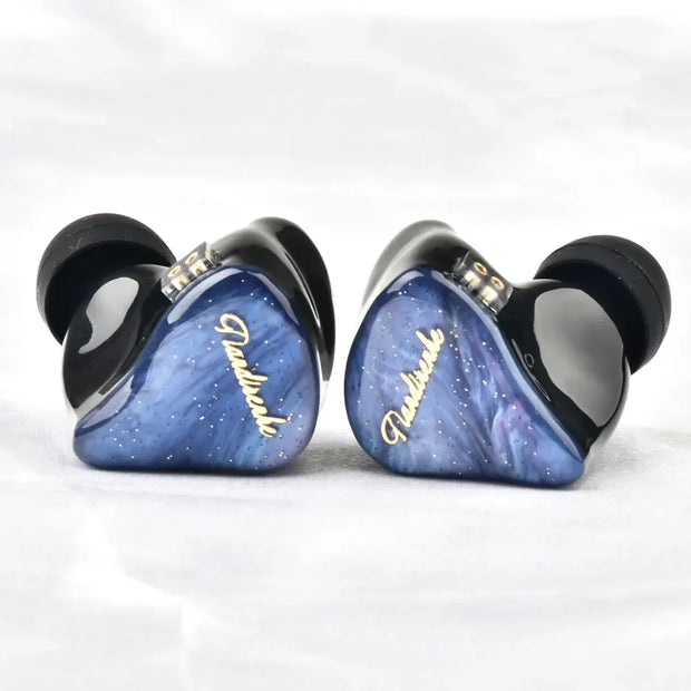 TD19 beryllium diaphragm resin starry sky blue HIFI Bass Earphone