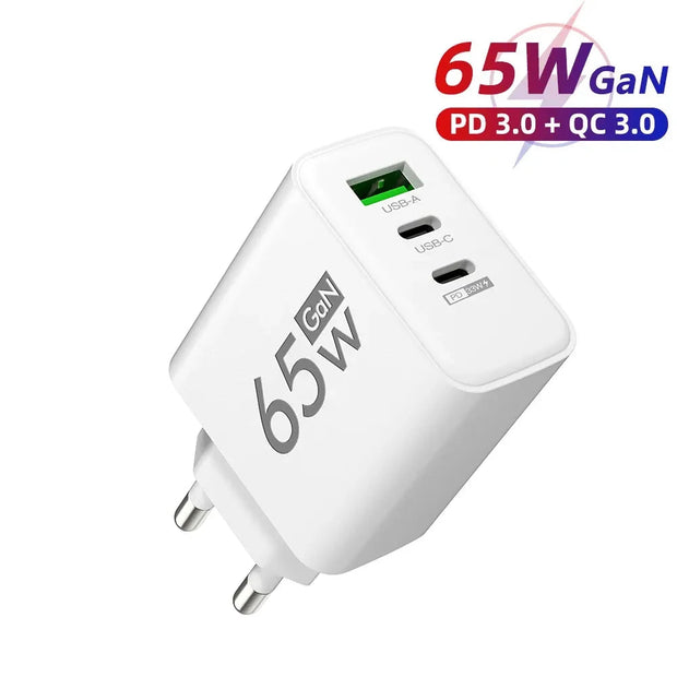 PD 65W USB C Charger GaN Charger