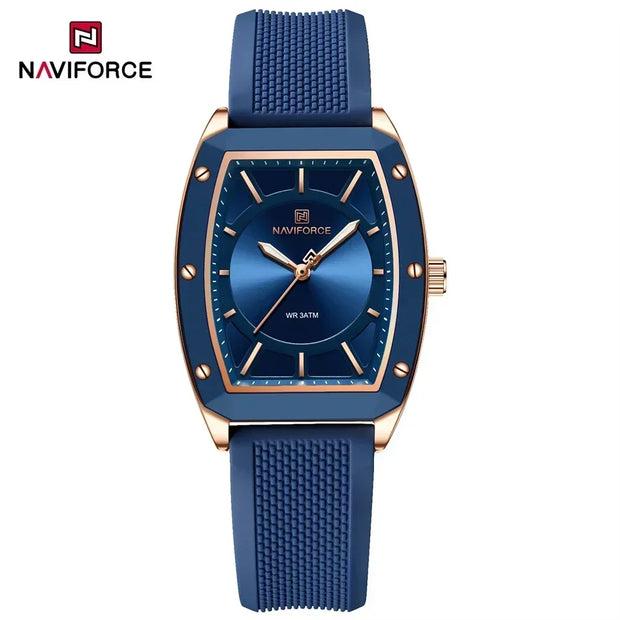 NAVIFORCE NF5049 New Women Watch  Fashion Elegant for Ladies Sports Waterproof Silica Strap Quartz Clock