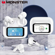 MONSTER Touch Screen Bluetooth Headphones TWS Bluetooth5.3 Earbuds ANC Noise Reduction Eardphones Dual Connection Sports headset