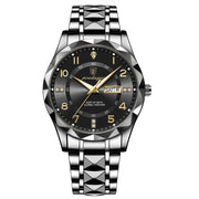 Men Quartz Waterproof Date Week Luminous Wristwatch