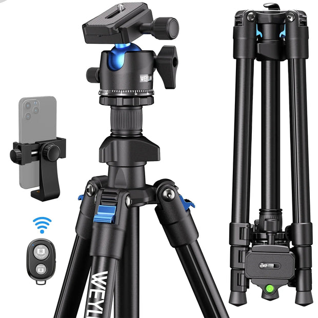 New 64.17-inch Professional Camera Tripod