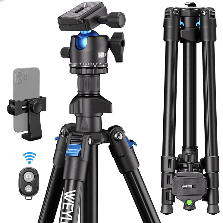 New 64.17-inch Professional Camera Tripod