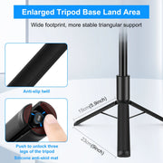 New 1.22m 1/4" Screw Thread Retractable Invisible Selfie Stick