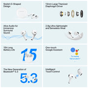 New Bluetooth 5.3 ENC Sport Noise Reduction 380mAh Headsets