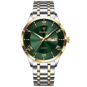 Men Waterproof Luminous Week Date Sports Wristwatch