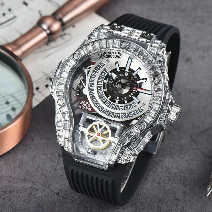 2025 New, Quartz Watch, Square Watch Fashion Business Large Dial Men's Watch
