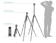 New 64.17-inch Professional Camera Tripod
