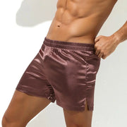 Men's Sleep Bottoms Sexy Pajamas Shorts Soft Silky Loose Boxers Shorts Underwear Men Home Lounge Arrow Panties Men Sleepwear