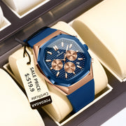 Men Waterproof Luminous Chronograph Wristwatch