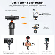 MS08 62''/1.58m Phone Tripod Selfie Stick