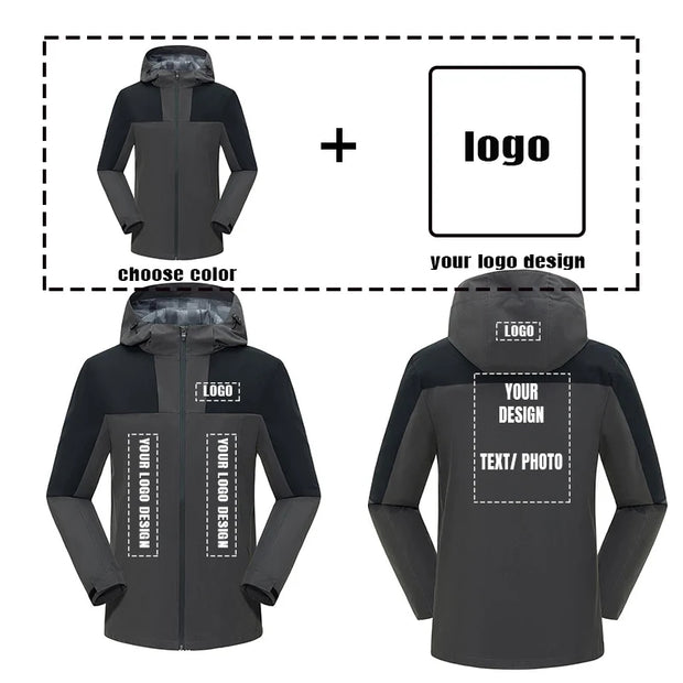 Men Customized Logo Military Thin lightweight Jackets Outerwear Tactical Waterproof Pilot Coat Hoodie Men Hunting Army Clothes