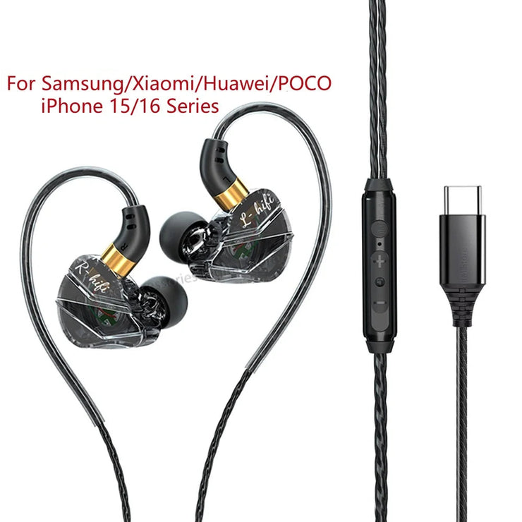 New Wired Headset USB C Gamer Headphones