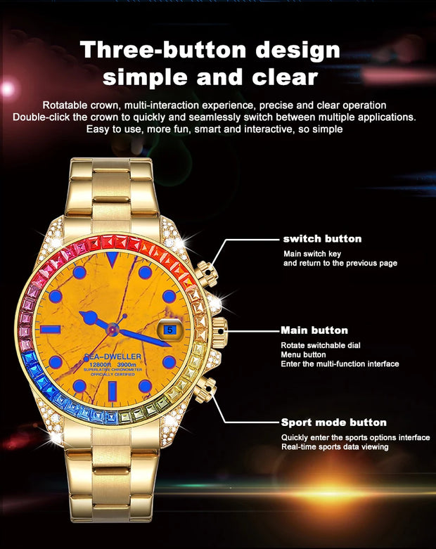 LIGE 1.43" AMOLED Man Smart Watch Bluetooth Call NFC Outdoor Compass Smartwatch Men Fitness Tracker 100+ Sport Modes Bracelet