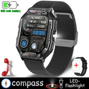New Rugged Military LED Flashlight Smart Watch