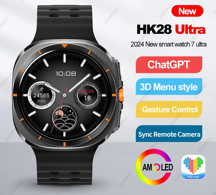 HK28 Ultra AMOLED Smart Watch