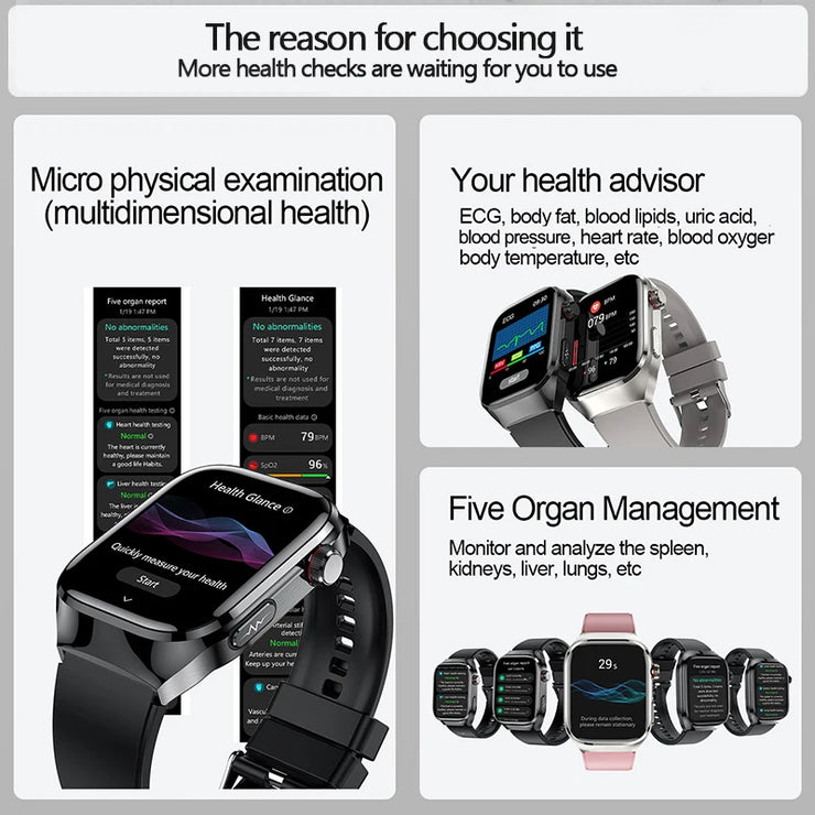 2025 New Uric Acid Blood Fat Smart Watch