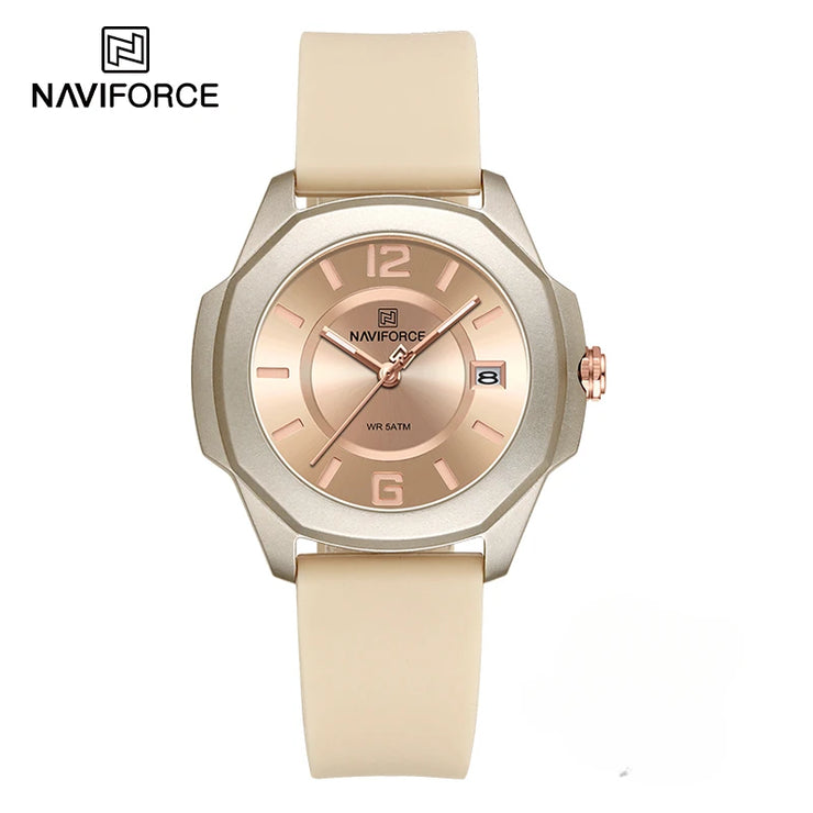 NAVIFORCE NF7107 Quartz Calendar Waterproof and Shockproof Watches for Women Clocks