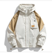 Men Jacket Hoodie Loose Outerwear Hiking Sportswear Mens Casual Breathable Jackets Male Windbreaker Plus Size L-9XL Men Clothing