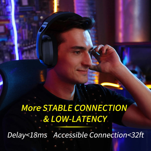 BINNUNE BW06 2.4GHz Wireless Gaming Headset
