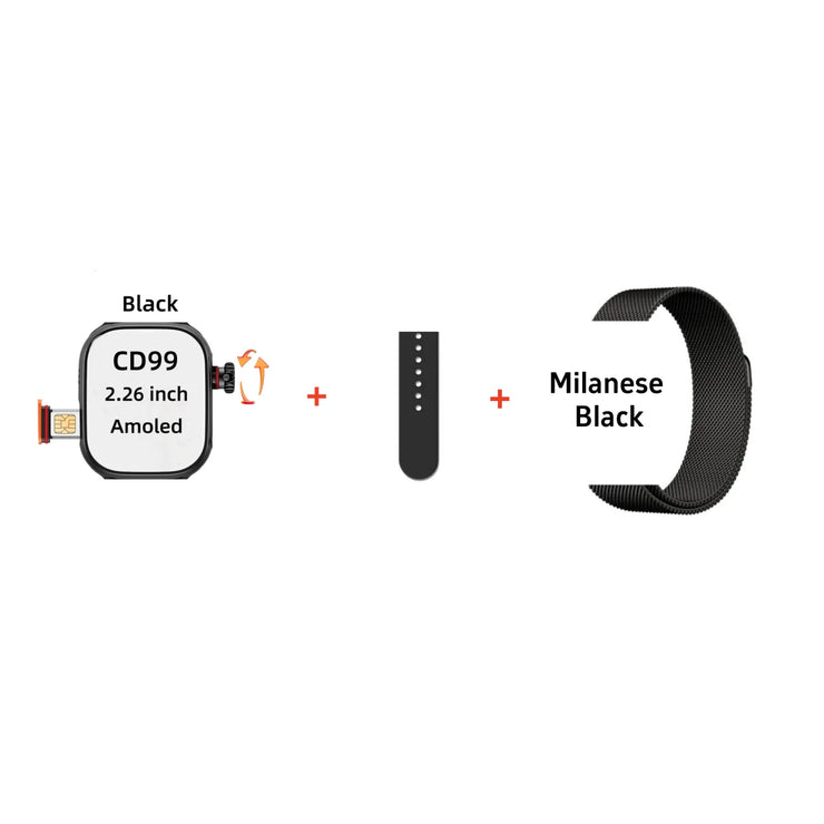 CD99 Cellular Card Version Smart Watch