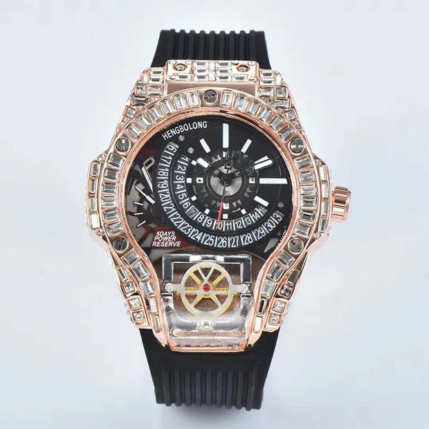2025 New, Quartz Watch, Square Watch Fashion Business Large Dial Men's Watch