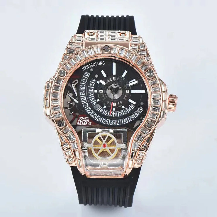 2025 New, Quartz Watch, Square Watch Fashion Business Large Dial Men's Watch