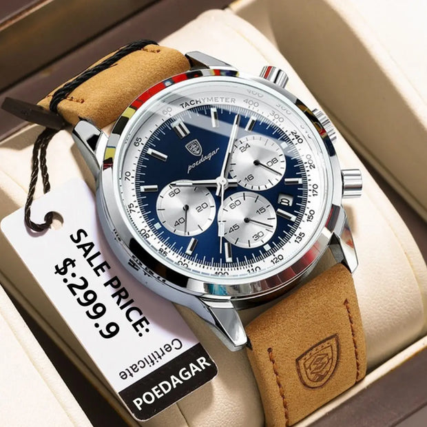 High Quality Waterproof Chronograph Luminous Wristwatch