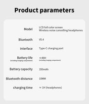 2025 high-quality V8 wireless Bluetooth earphones with ANC noise reduction and built-in microphone, waterproof earplugs