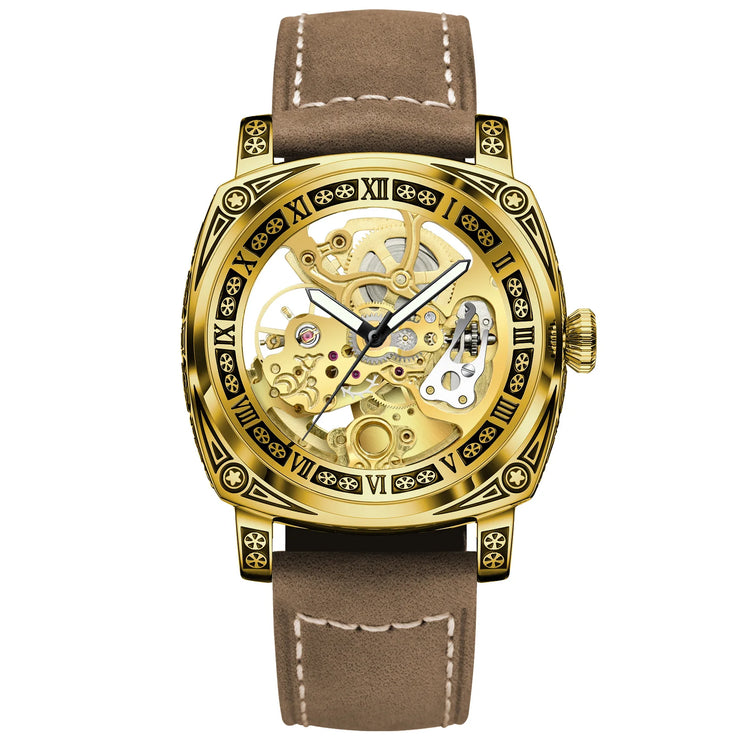 Authentic Brand Carved Watches Fully Automatic men watches Hollowed Fashion Mechanical Watches luxury MAN WATCH Reloj Hombre
