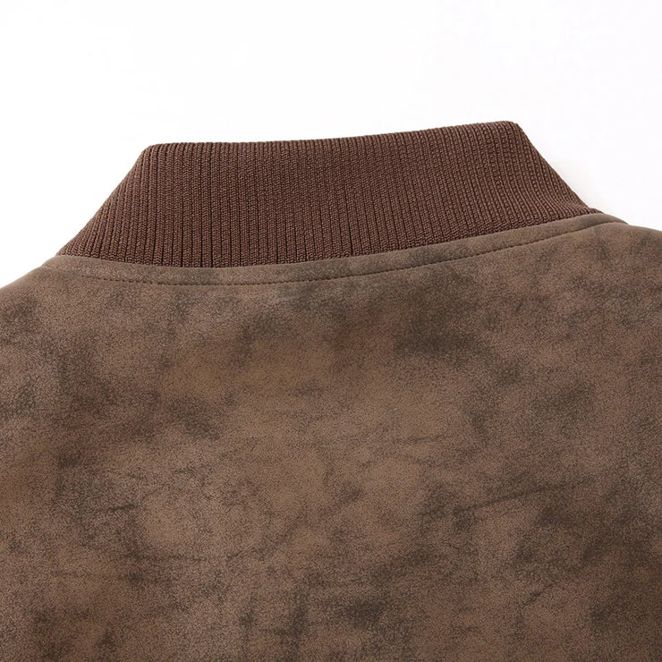 Leather Jacket Men Suede Coats Spring Windbreaker Oversized 6XL 7XL 8XL Plus Size Street Moto Autumn Brand Waterproof Softshell