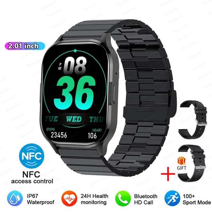 Women AMOLED Screen Bluetooth Call  NFC Sport Watch