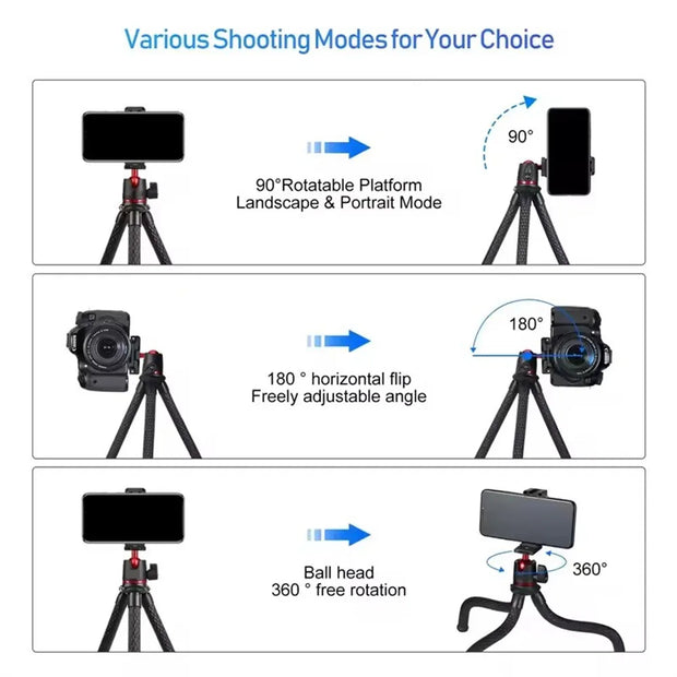 New Flexible Octopus Tripod