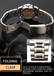 Fashion Hollow Business Tourbillon Automatic Mechanical Watch for Men