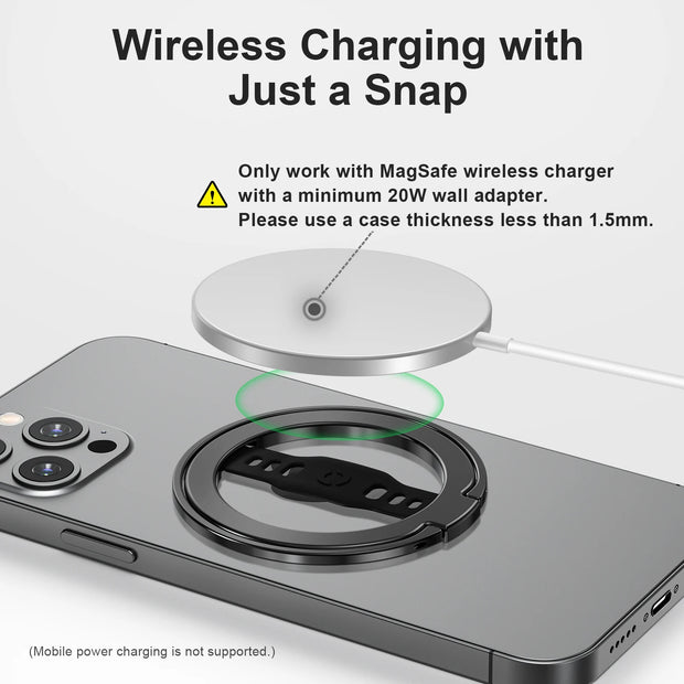 New EWA Compatible Wireless Charging Phone Grip Stand