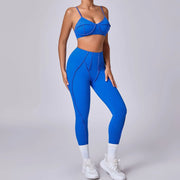 New Yoga Set Women Tracksuit Workout Legging Athletic Suit Gym Push Up Legging Fitness Bra Sports Wear Active Wear