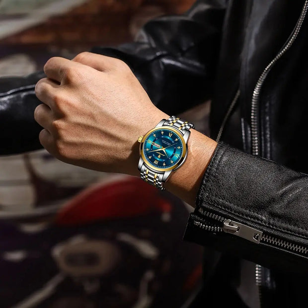 Men Quartz Stainless Steel Sports Watches