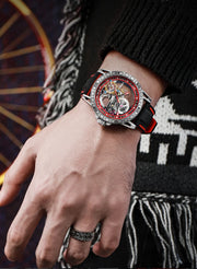 Men's Casual Mechanical Watch Automatic Luxury Brand New Sport Watches Man Hollow Out Fashion Waterproof Business Luminous Clock